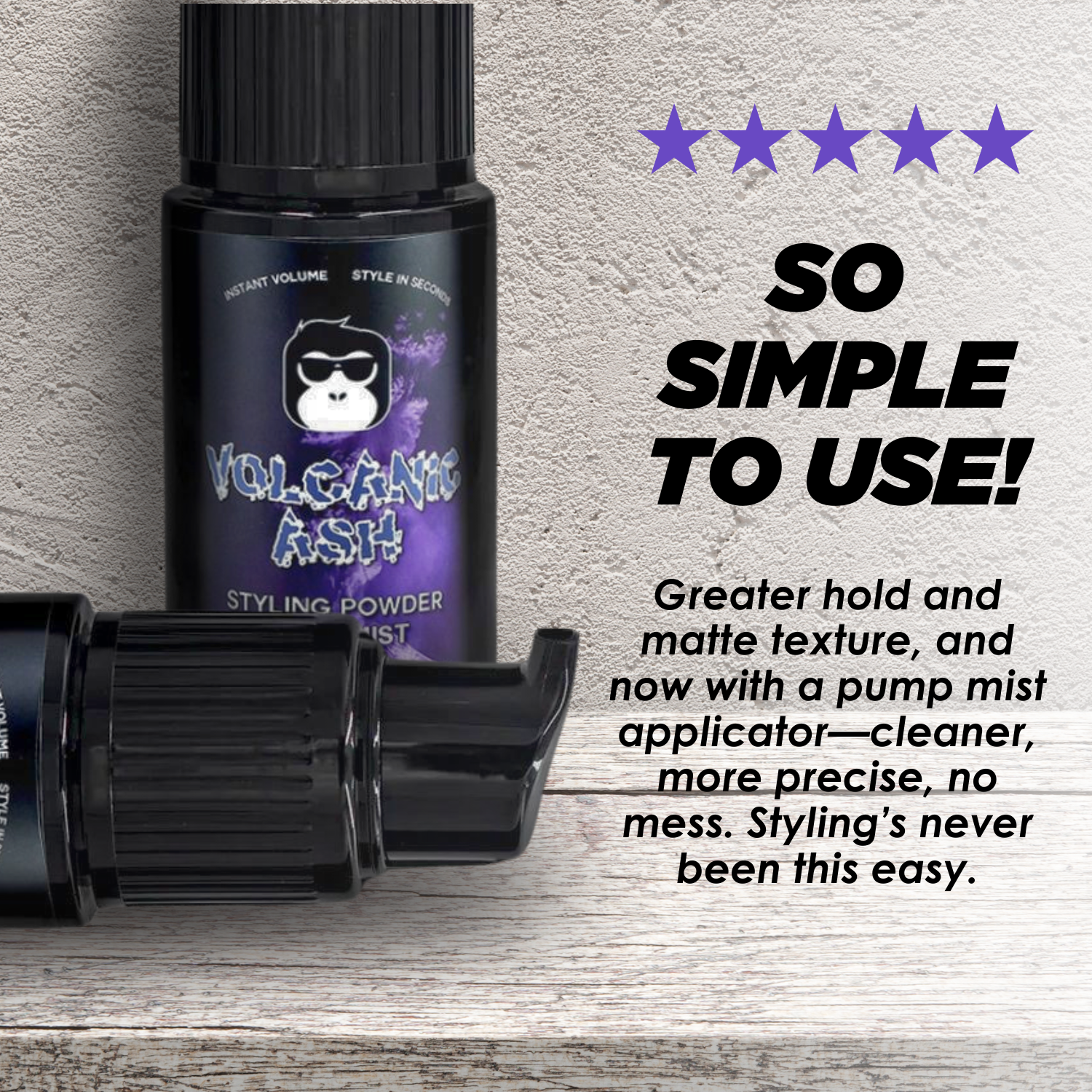 Volcanic Ash Styling Powder Spray Mist
