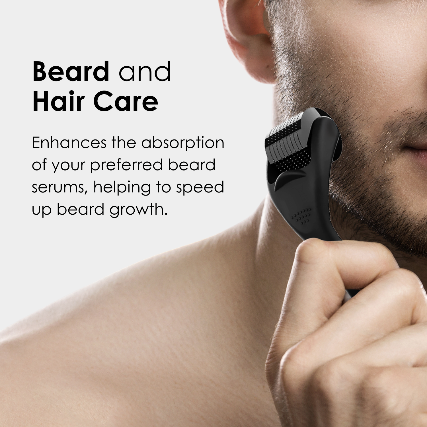 Apestomen Derma Roller Medical-Grade 540-Pin Titanium Derma Roller Mirconeedling Skin Rejuvenation & Beard, Hair Growth